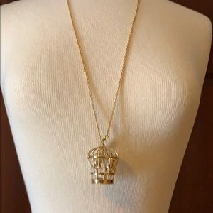 Kate Spade bird cage necklace